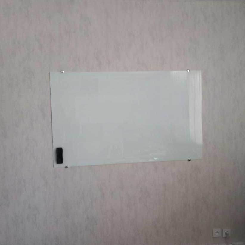 تخته وایت برد شیشه ای سفید 100x80cm
