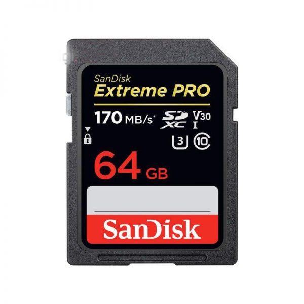 کارت حافظه SDXC مدل V30 ظرفیت 64 گیگابایت سن دیسک