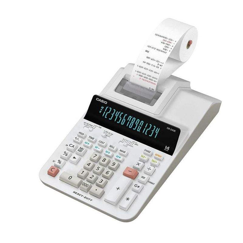 ماشین حساب رومیزی با چاپگر مدل Heavy-Duty DR-240R کاسیو