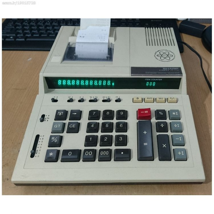 ماشین حساب با چاپگر مدل CS-2186 شارپ