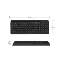 کیبورد باسیم مدل Fstyler Sleek Multimedia 15 ای فورتک