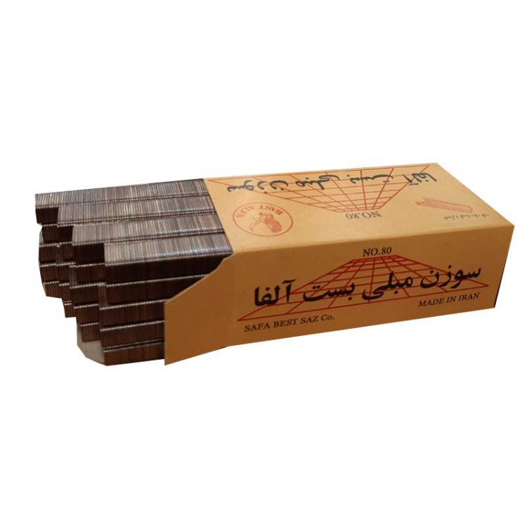 سوزن منگنه مبلی بست مدل 80/8 بسته 5000 عددی آلفا