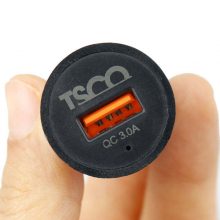 شارژر فندکی TCG34 با کابل تبدیل MicroUSB تسکو