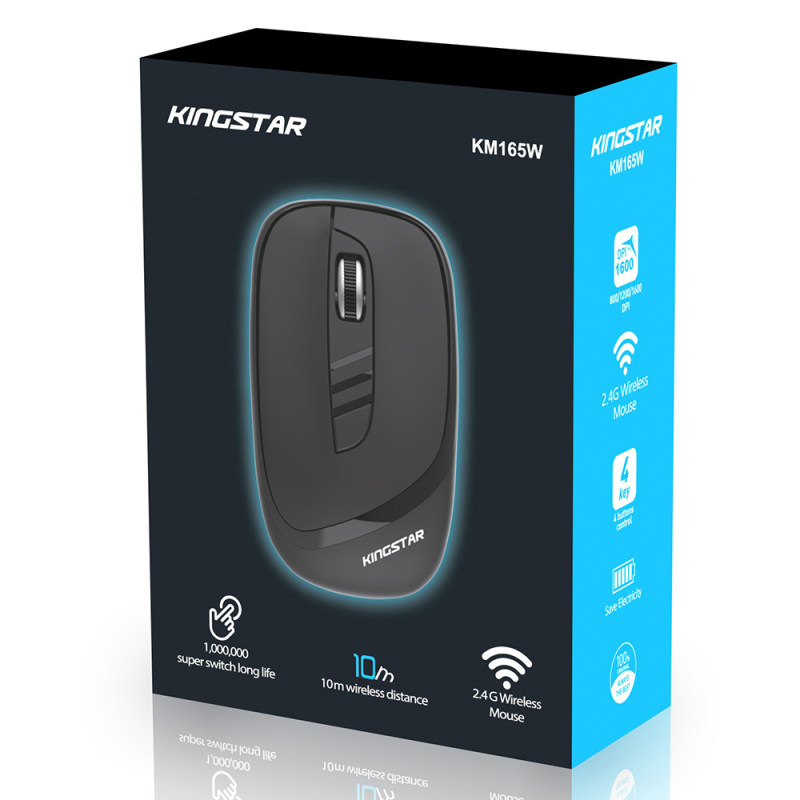 ماوس بی سیم مدل KM165W کینگ استار