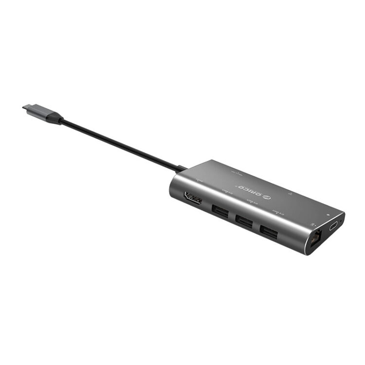 هاب چند منظوره USB-C با خروجی شبکه مدل CLH-W2 اوریکو