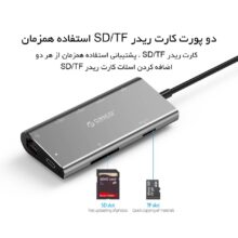 هاب چند منظوره USB-C با خروجی شبکه مدل CLH-W2 اوریکو