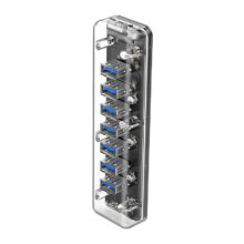 هاب 7 پورت USB 3.0 شفاف مدل F7U-U3 اوریکو