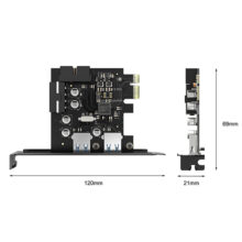 هاب کارتی 2 پورت USB 3.0 مدل PME-4UI اوریکو