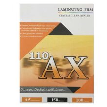 طلق پرس کارت 150 میکرون AX سایز A5