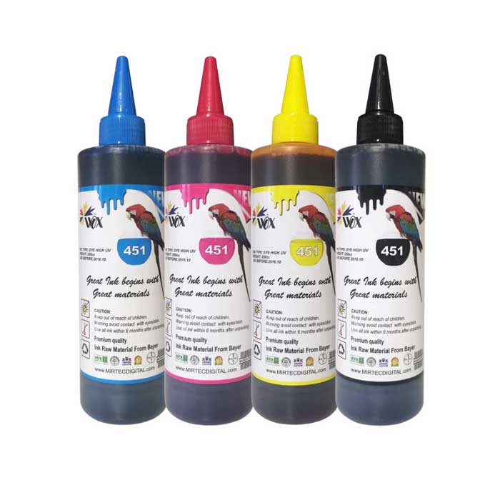 پک جوهر 250 میلی لیتر چهار رنگ وکس