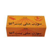 سوزن منگنه مبلی بست آلفا سایز 80/4 بسته 9000 عددی