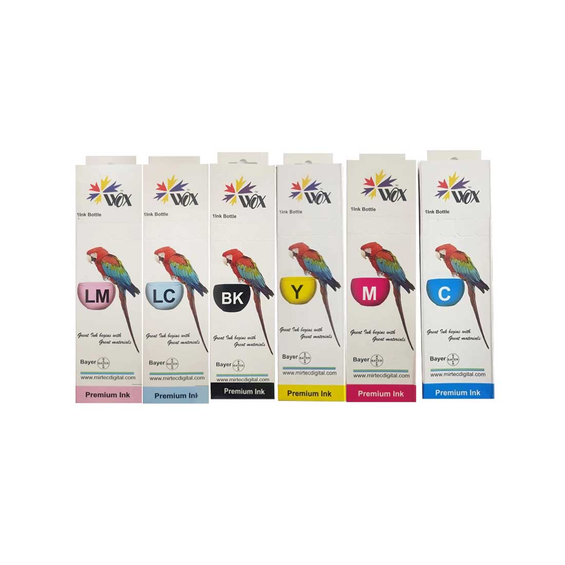 ست جوهر سابلیمیشن 100 سی سی Wox وکس