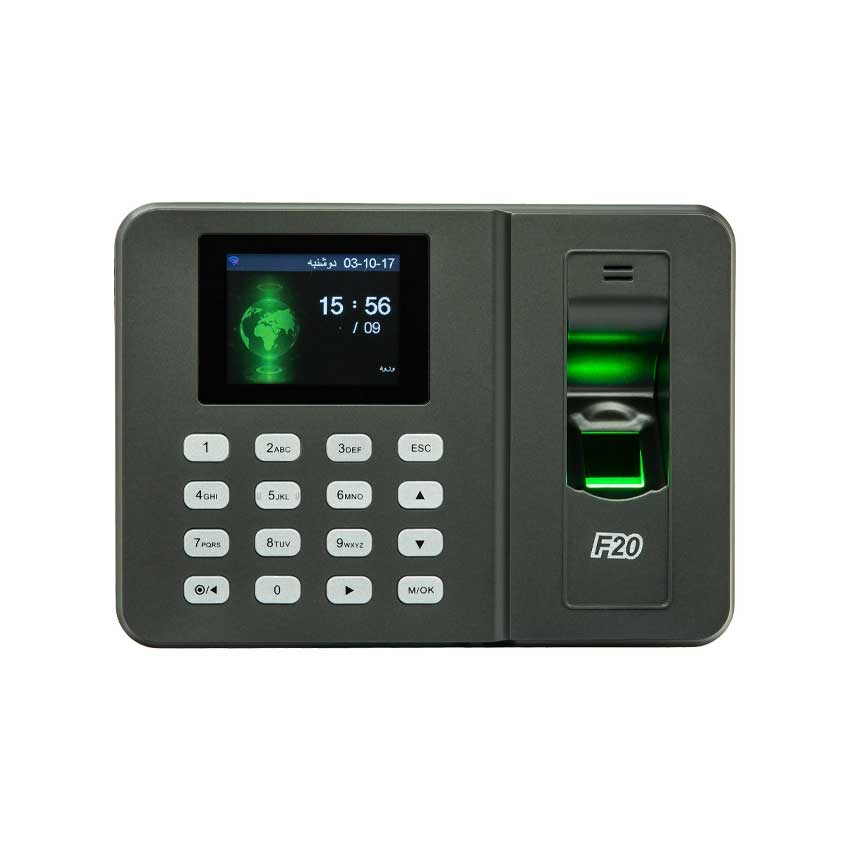 دستگاه حضور و غیاب اثر انگشت مدل F20 فراتکنو