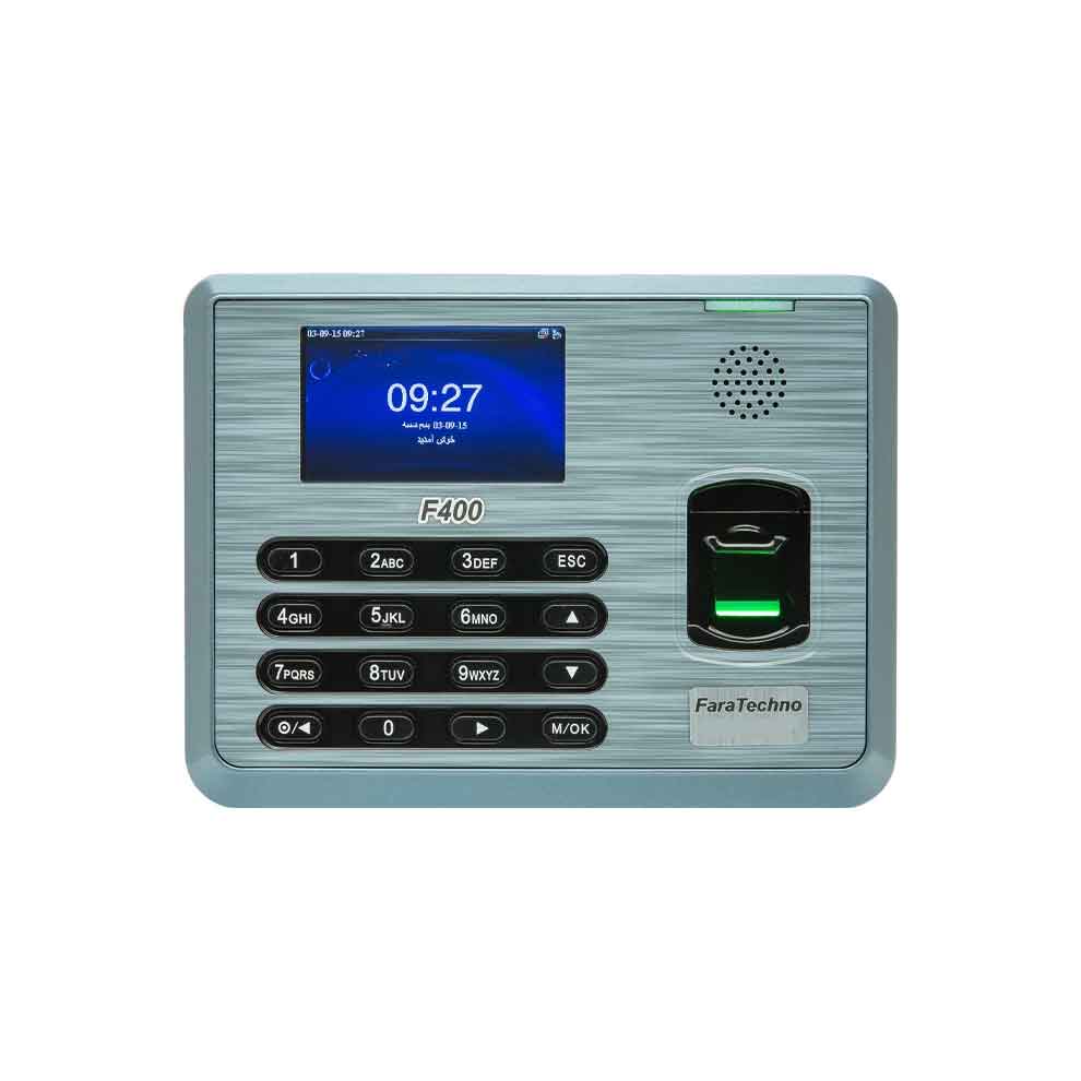 دستگاه حضور و غیاب اثر انگشت مدل F400 فراتکنو