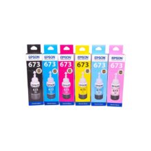 پک جوهر مخزن 6 رنگ مدل T673 اپسون