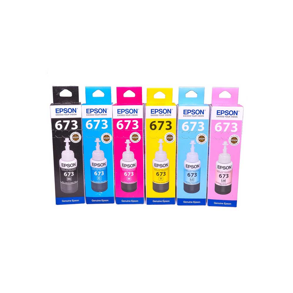 پک جوهر مخزن 6 رنگ مدل T673 اپسون