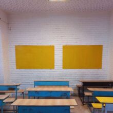 تخته وایت برد شیشه ای رنگی 60x80cm