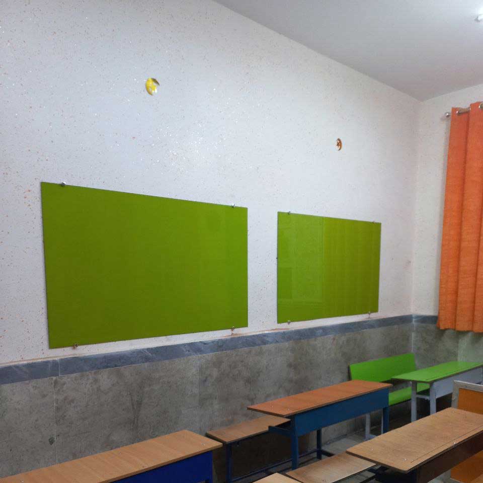تخته وایت برد شیشه ای رنگی 60x90cm
