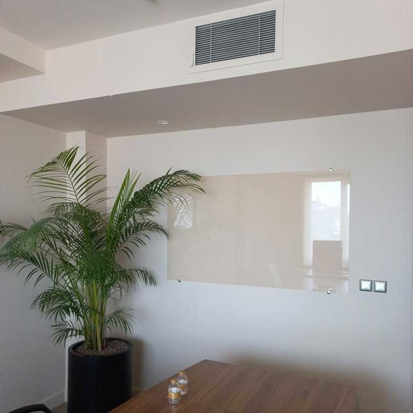 تخته وایت برد شیشه ای رنگی 90x170cm