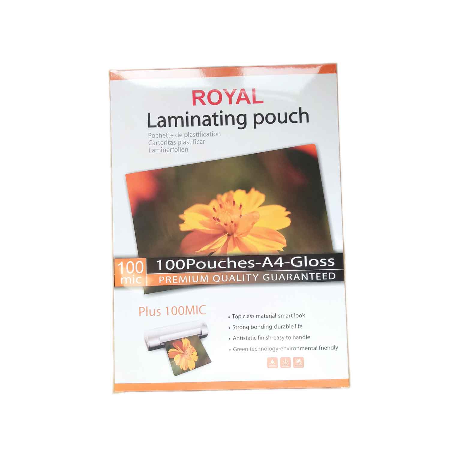 طلق پرس کارت 100 میکرون رویال سایز A4